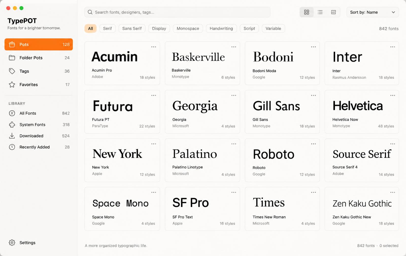 I built TypePOT, a RAM-efficient native Windows font manager for designers — tested with 43,000 fo
